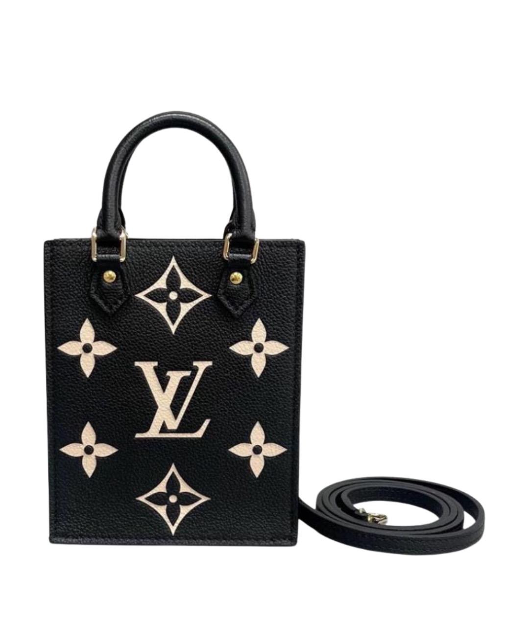 LOUIS VUITTON Черная кожаная сумка через плечо, фото 1