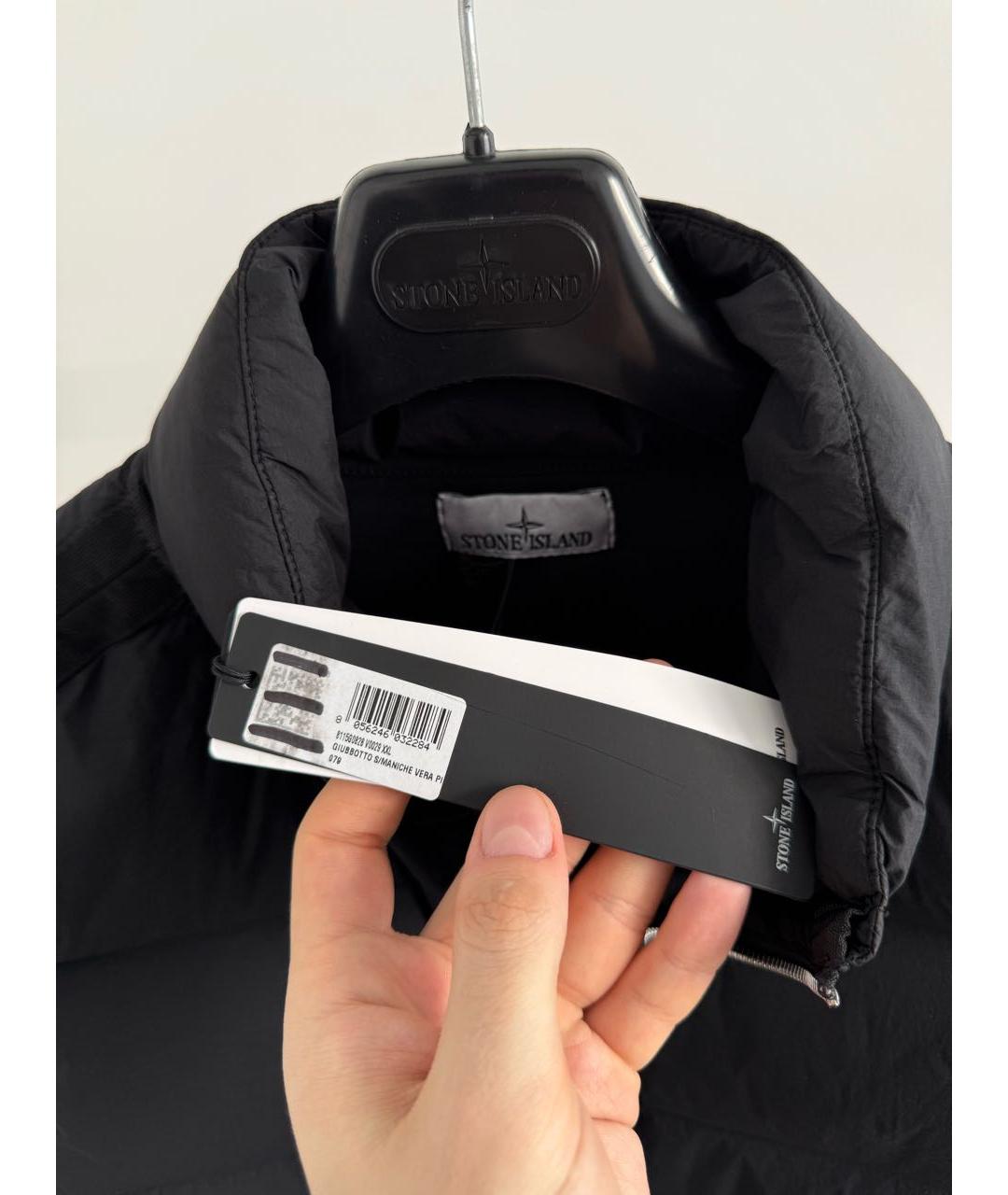 STONE ISLAND Черный жилет, фото 3