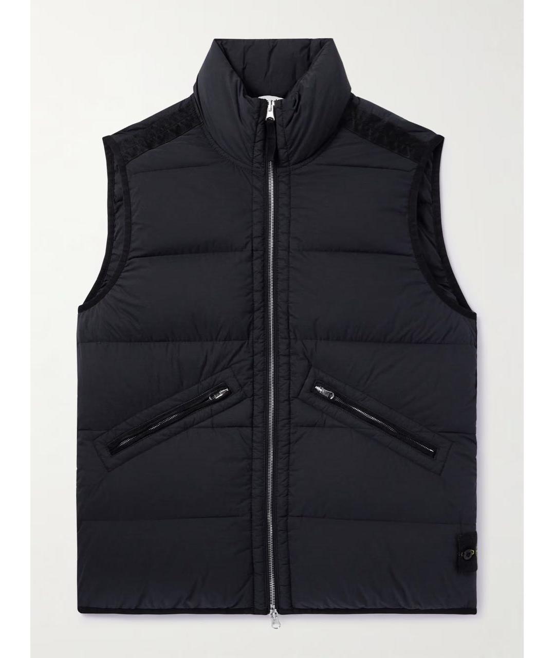 STONE ISLAND Черный жилет, фото 9