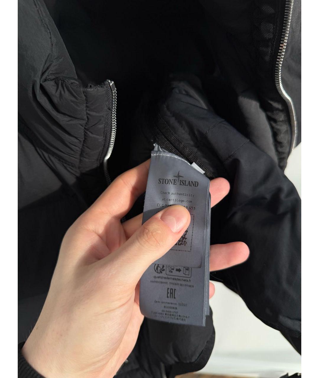 STONE ISLAND Черный жилет, фото 7