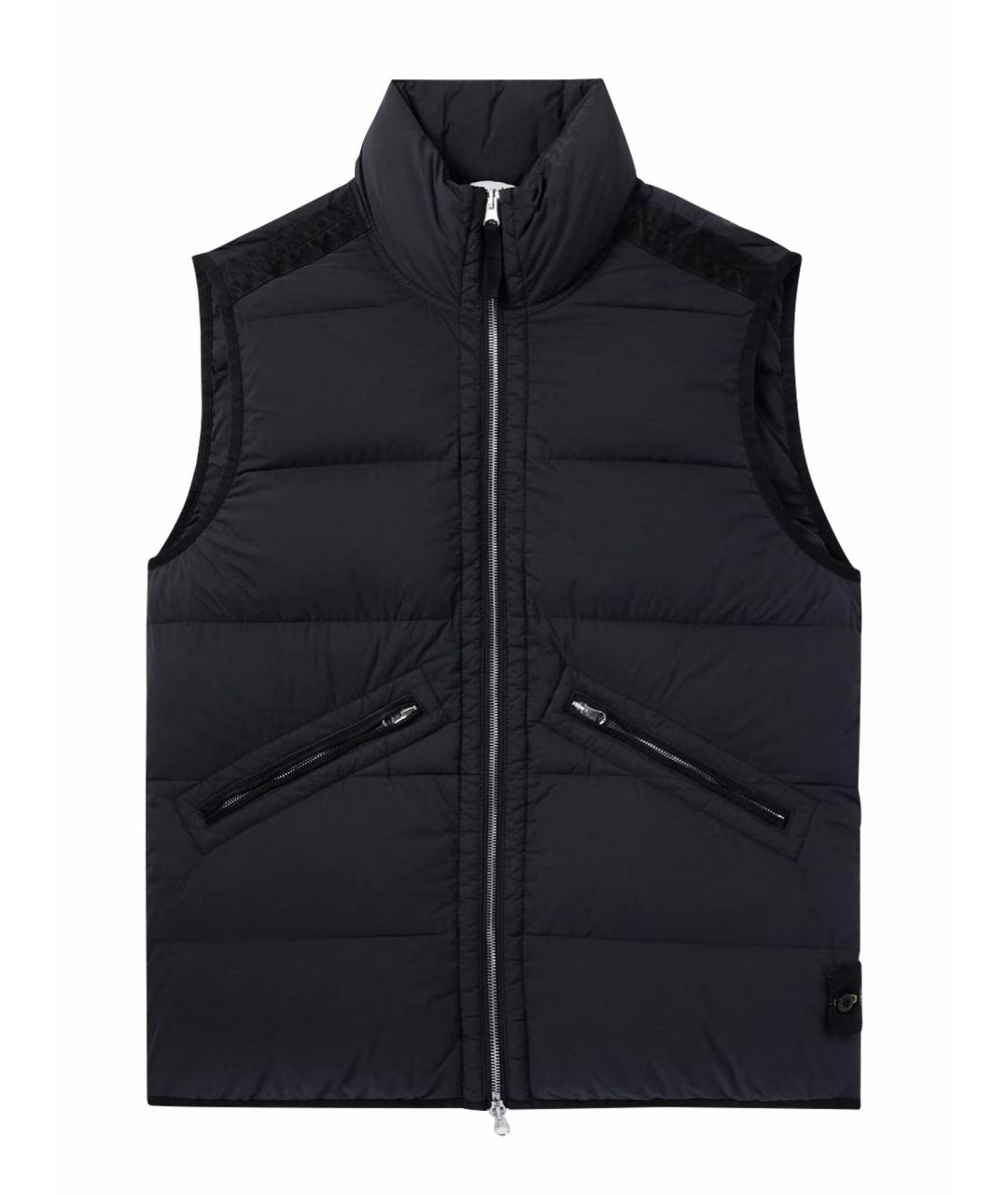 STONE ISLAND Черный жилет, фото 1