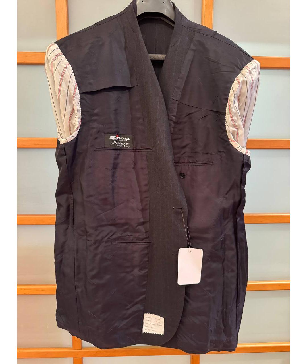 KITON Серый классический костюм, фото 2