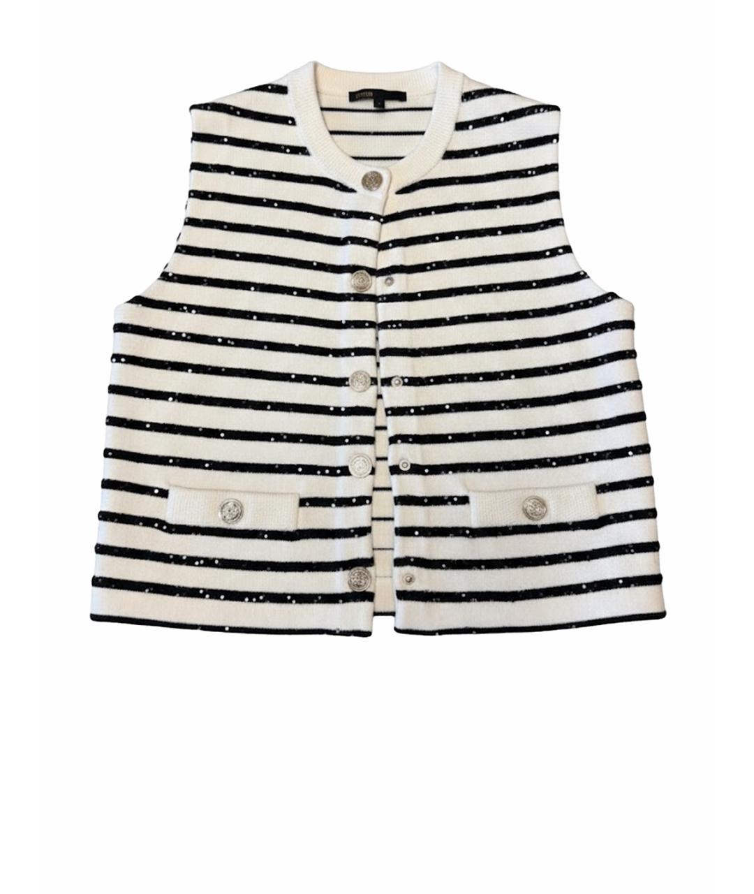 MAJE Белая вискозная жилетка, фото 1