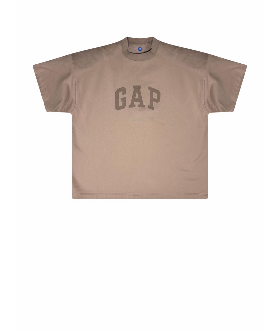 YEEZY Бежевая хлопковая футболка, фото 1