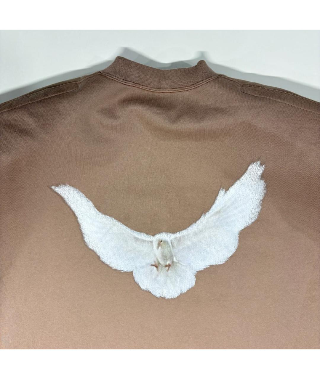 YEEZY Бежевая хлопковая футболка, фото 5