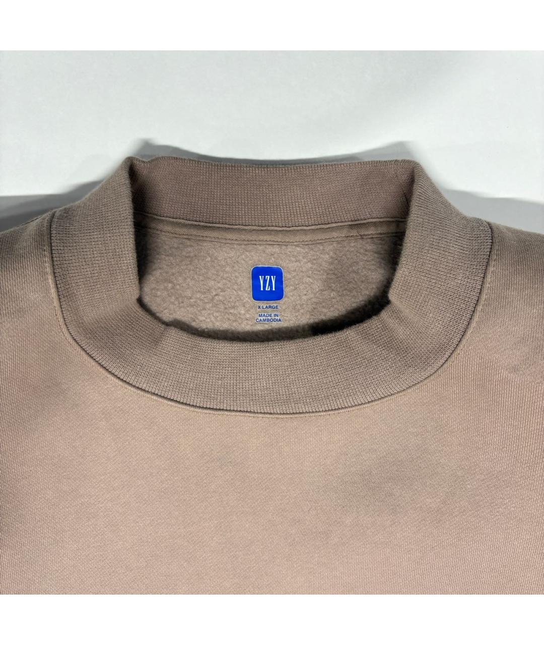 YEEZY Бежевая хлопковая футболка, фото 7