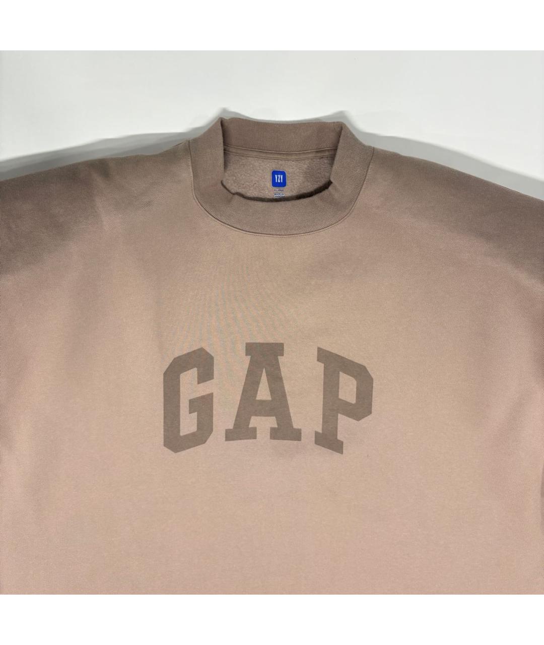 YEEZY Бежевая хлопковая футболка, фото 2