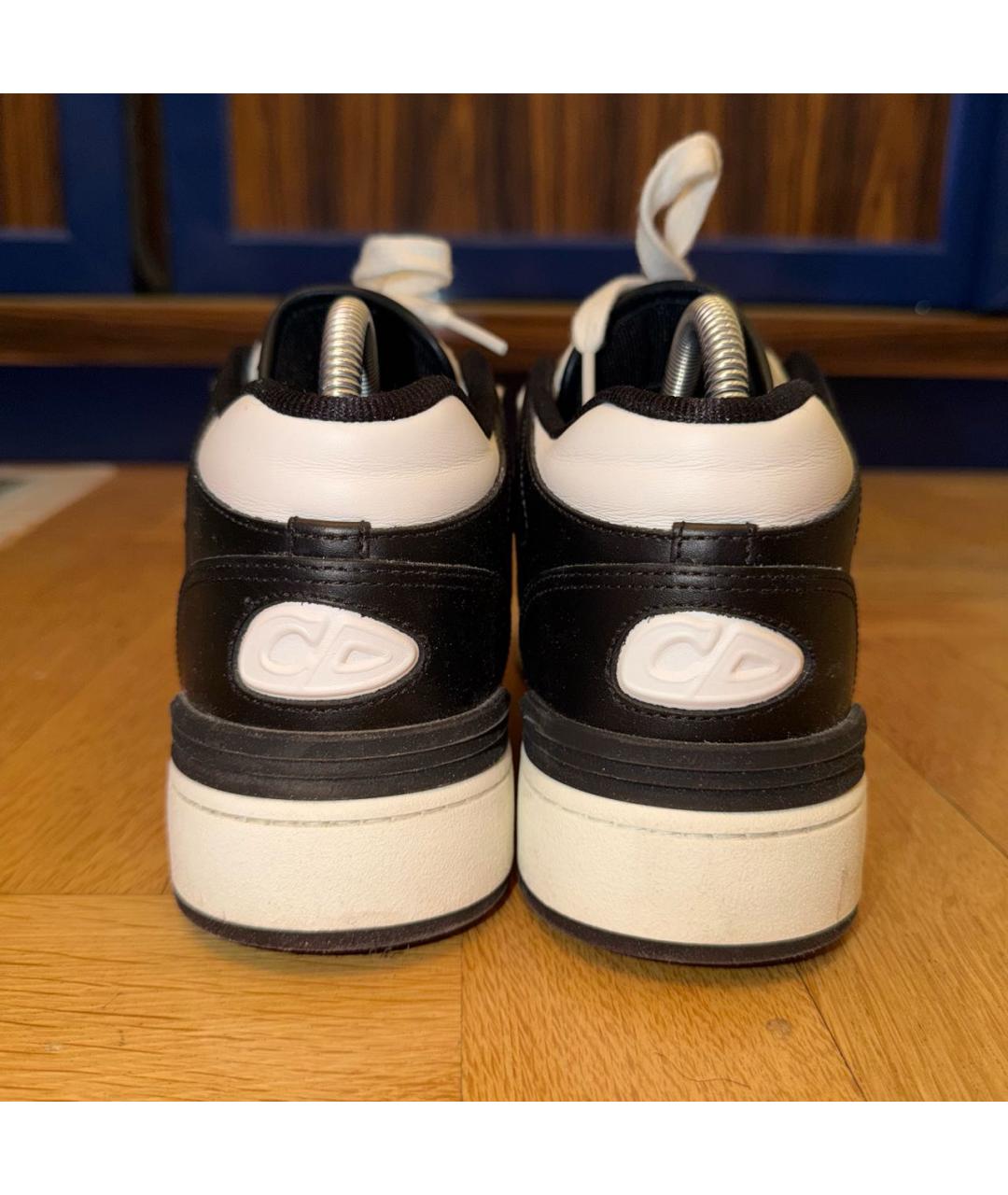 CHRISTIAN DIOR Белые кожаные высокие кроссовки / кеды, фото 4