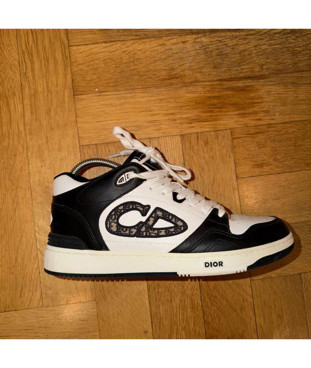 CHRISTIAN DIOR Белые кожаные высокие кроссовки / кеды, фото 6