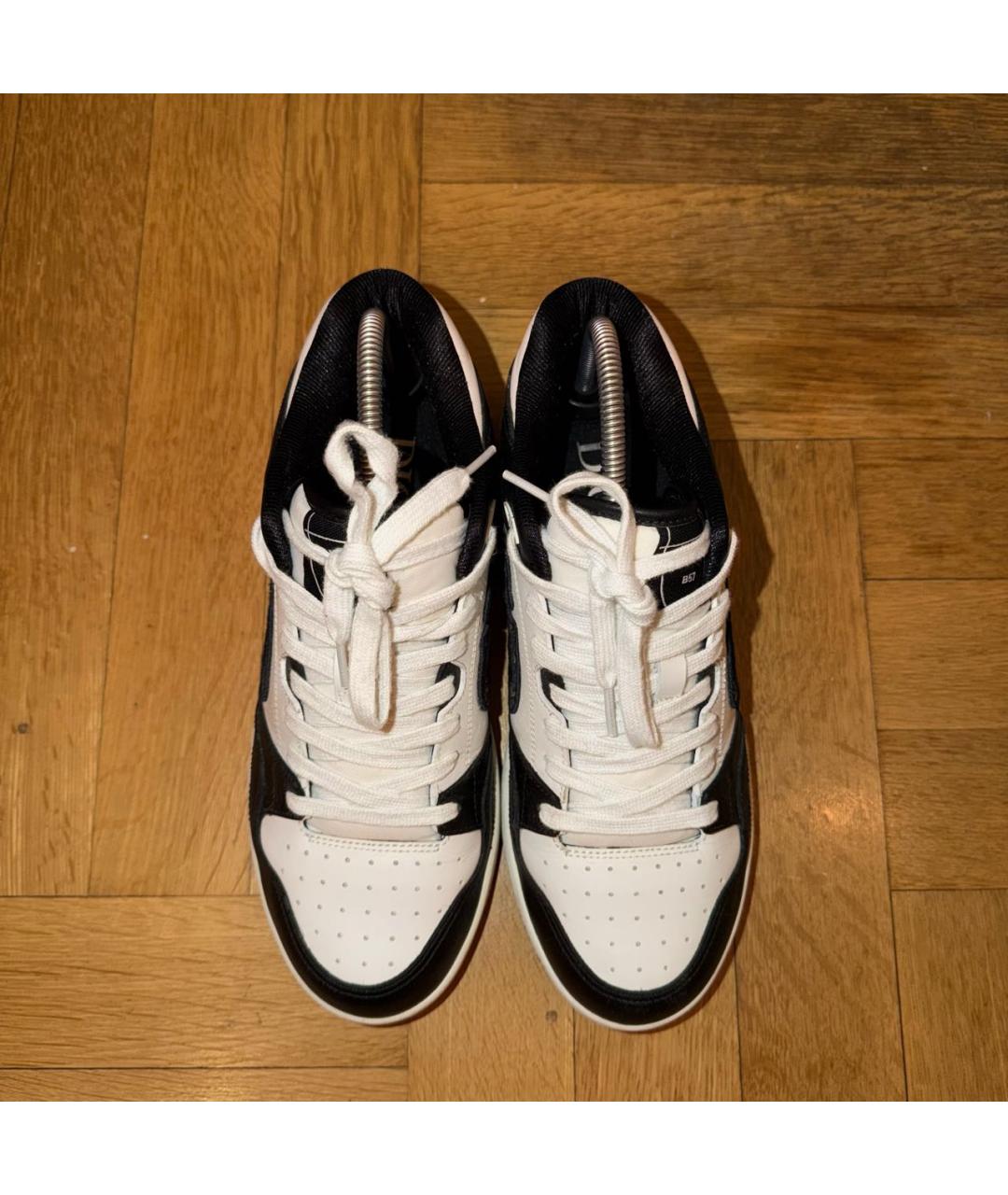 CHRISTIAN DIOR Белые кожаные высокие кроссовки / кеды, фото 2