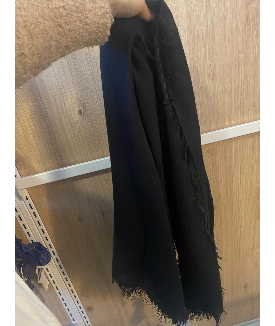 SEVENTY Черный шарф, фото 3