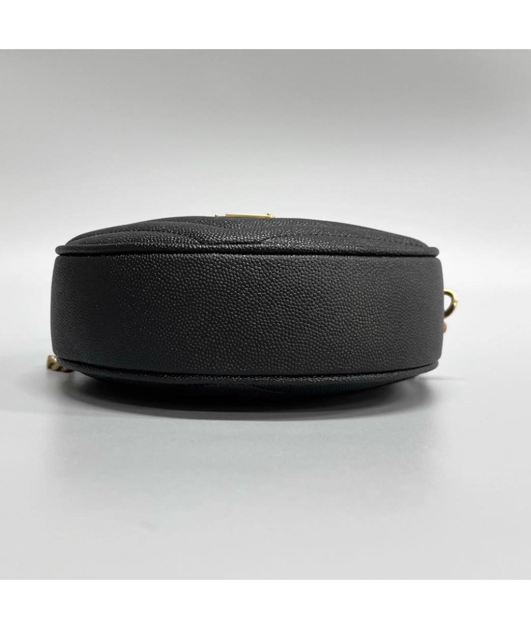 SAINT LAURENT Черная кожаная сумка через плечо, фото 3