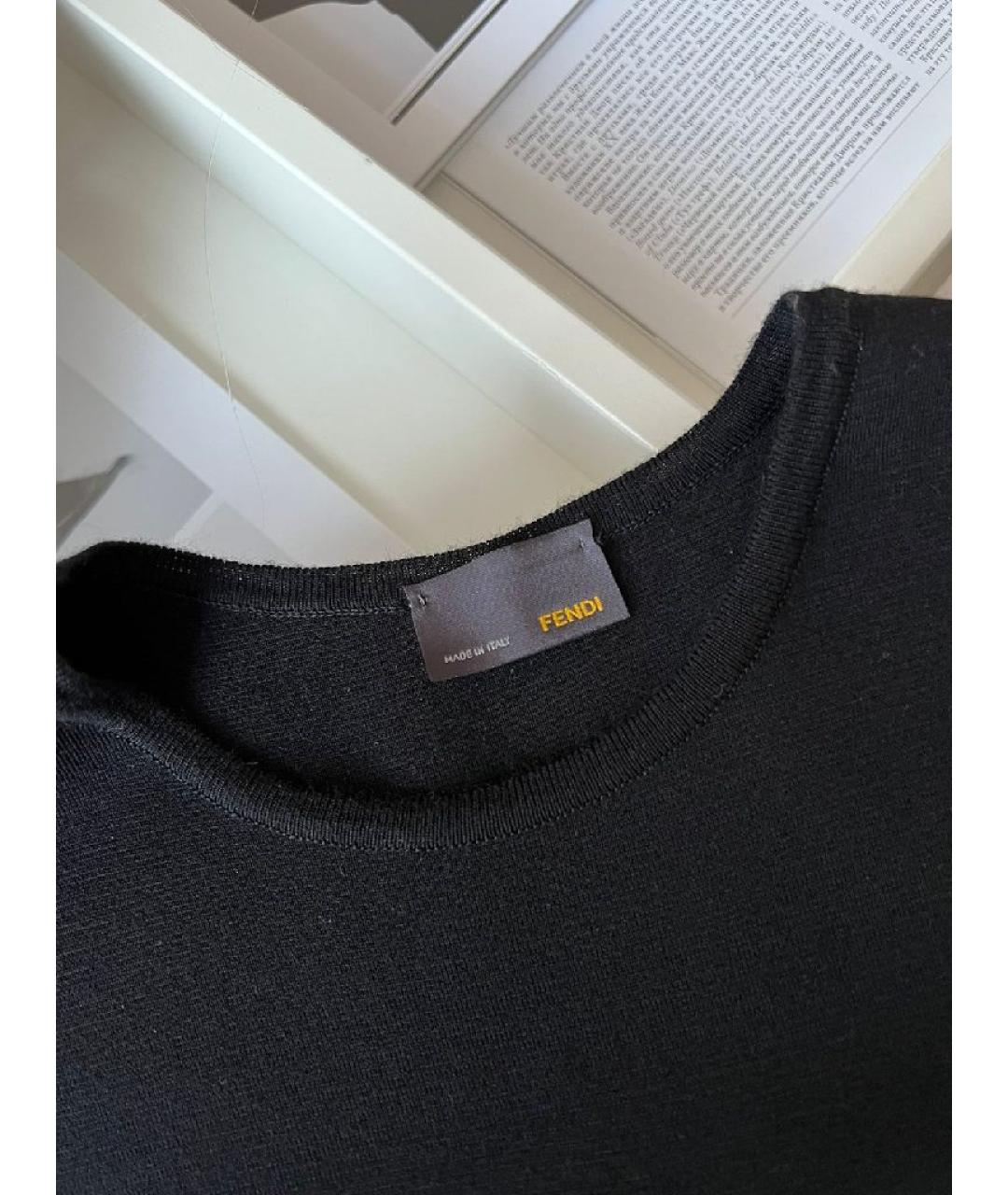 FENDI Черное повседневное платье, фото 4