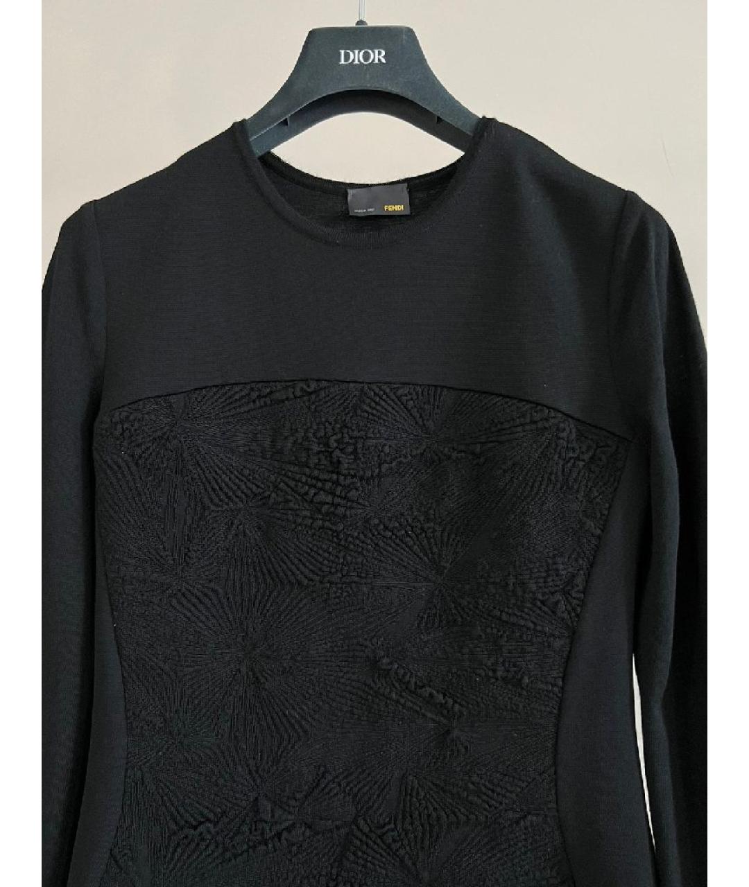 FENDI Черное повседневное платье, фото 2