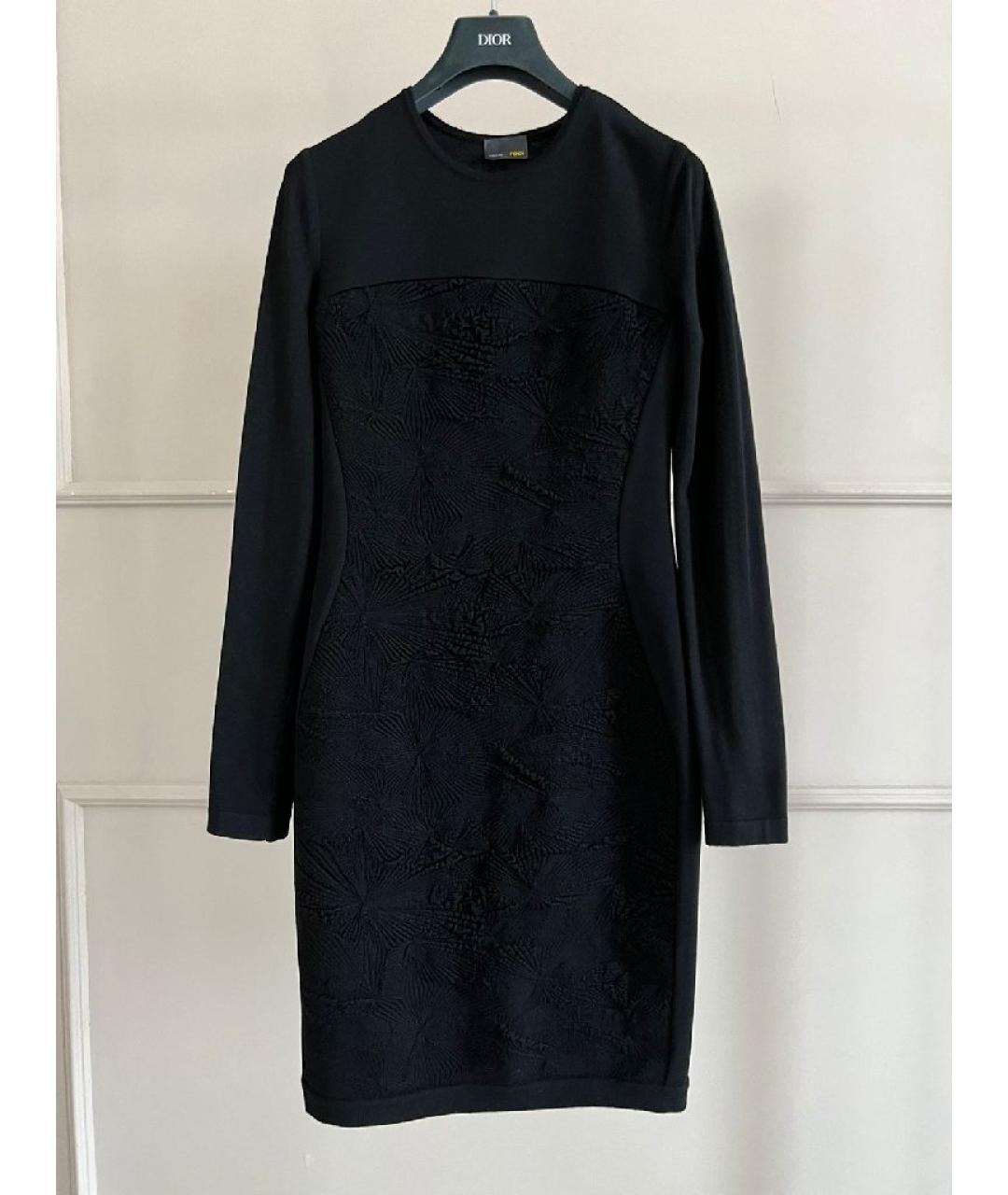 FENDI Черное повседневное платье, фото 8