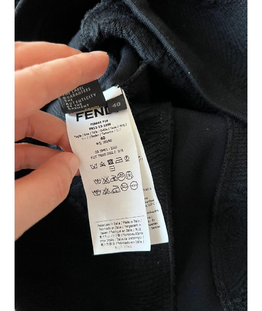 FENDI Черное повседневное платье, фото 6