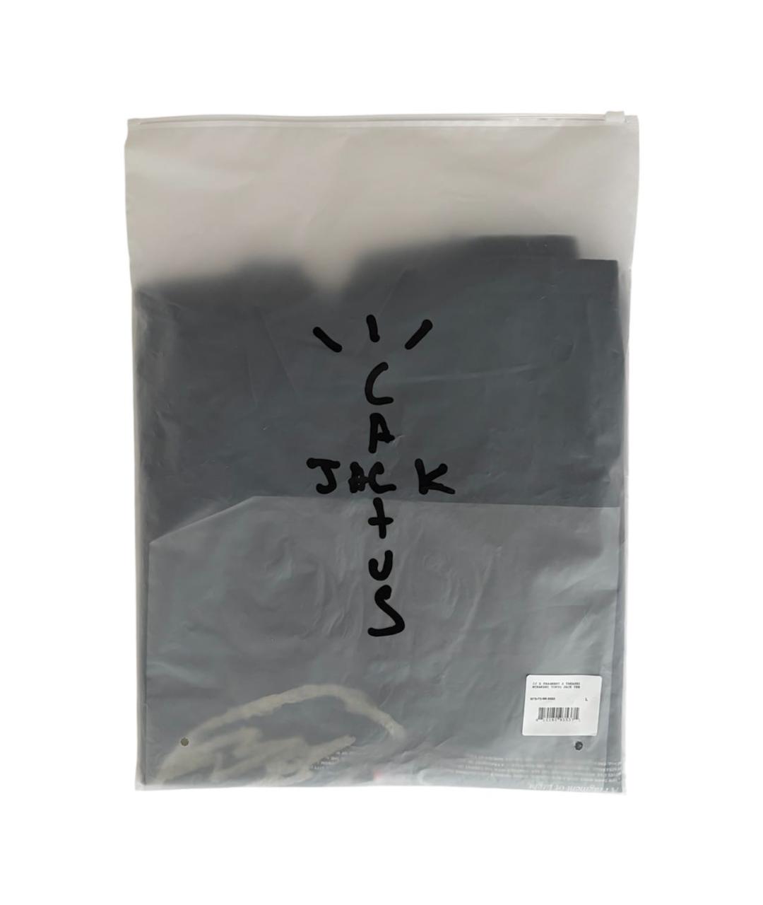 CACTUS JACK BY TRAVIS SCOTT Черная хлопковая футболка, фото 5