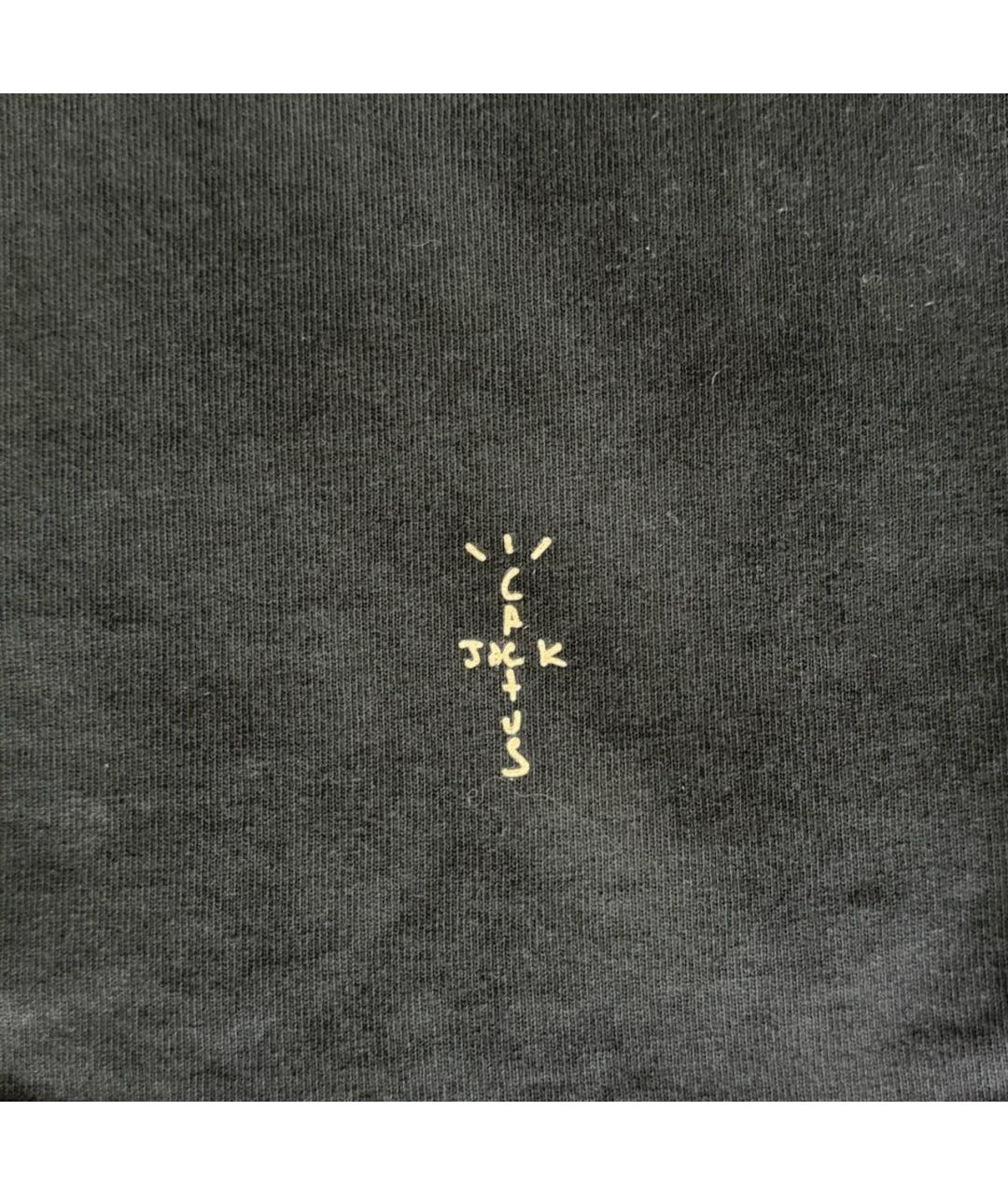 CACTUS JACK BY TRAVIS SCOTT Черная хлопковая футболка, фото 8