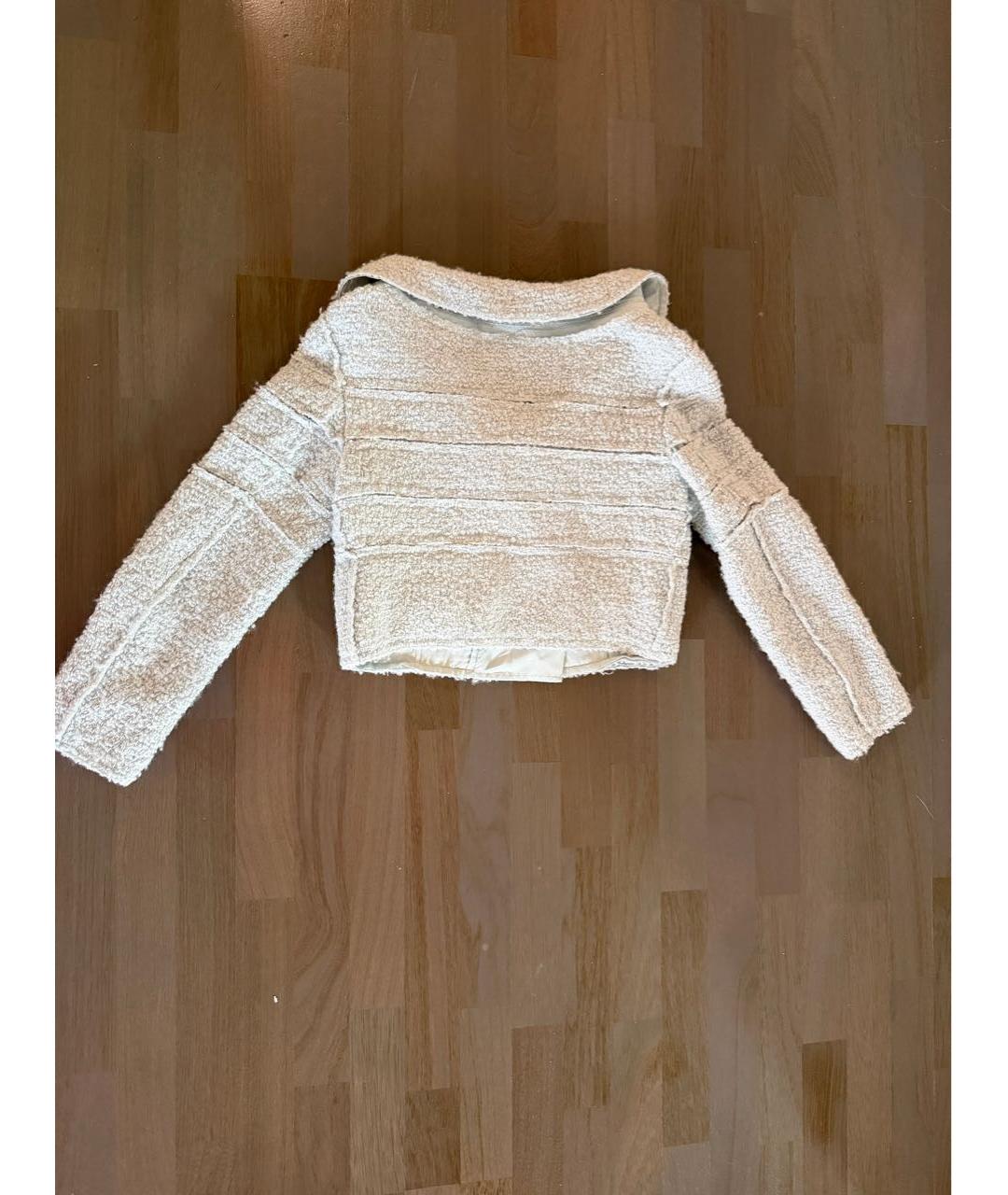 NINA RICCI Голубой шерстяной жакет/пиджак, фото 2