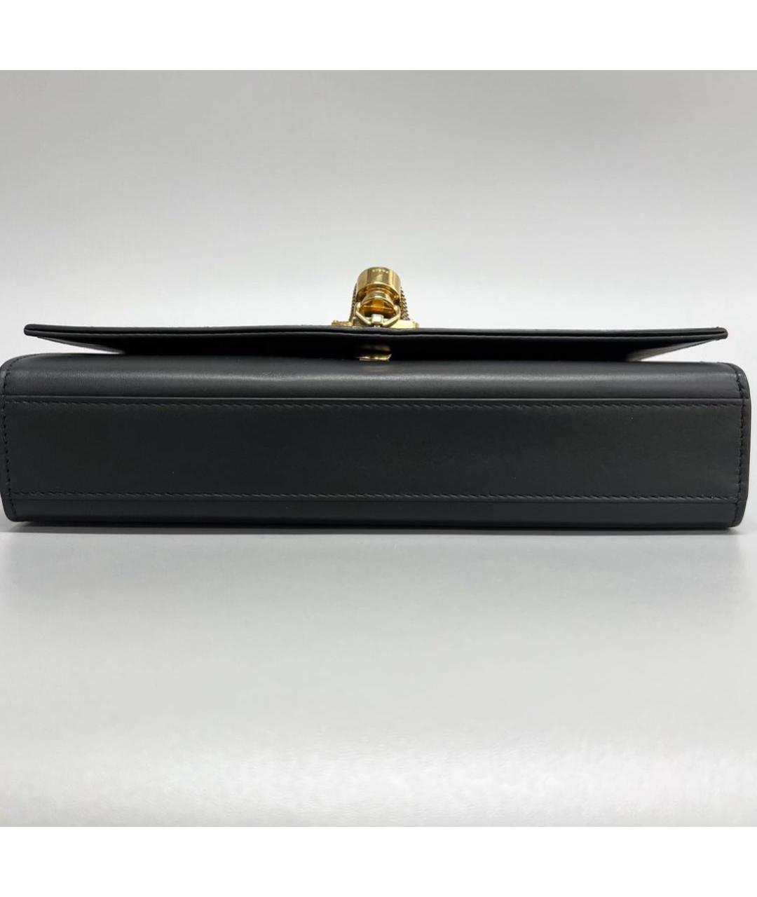 SAINT LAURENT Черная кожаная сумка через плечо, фото 3