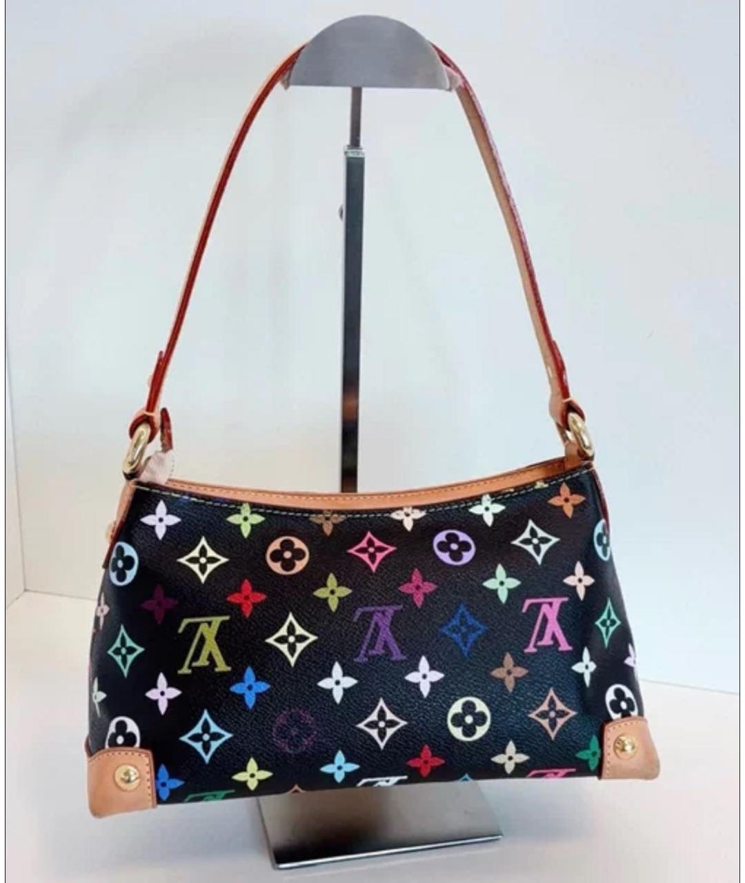 LOUIS VUITTON Черная кожаная сумка через плечо, фото 2