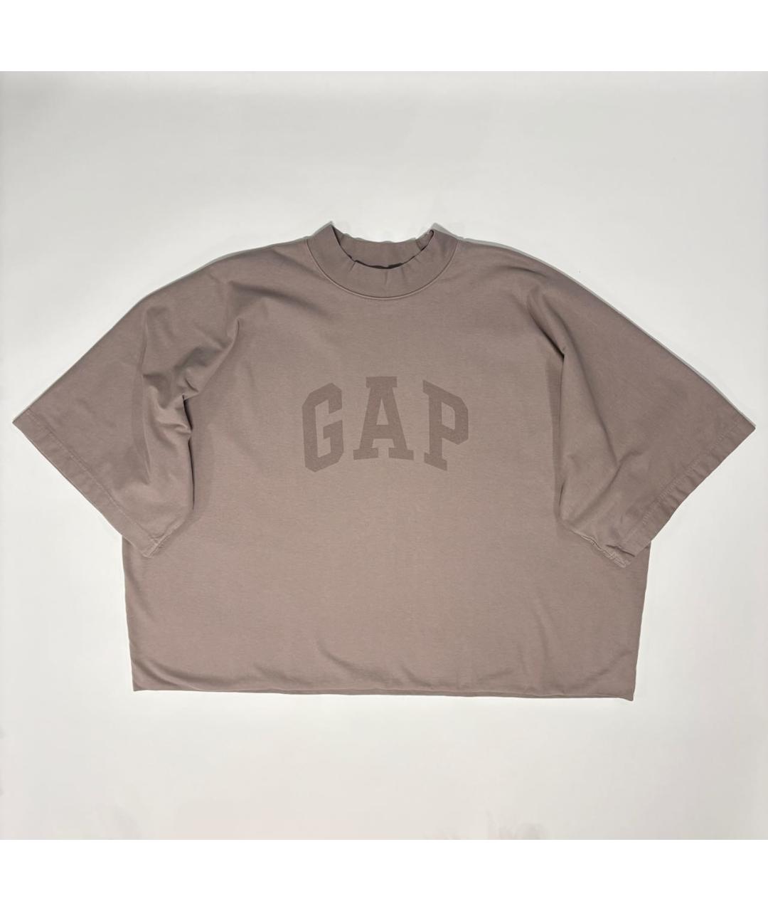 YEEZY Бежевая хлопковая футболка, фото 9