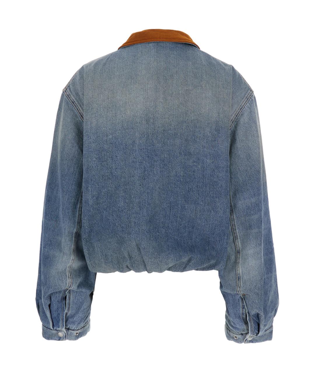 ACNE STUDIOS Голубая хлопковая куртка, фото 2