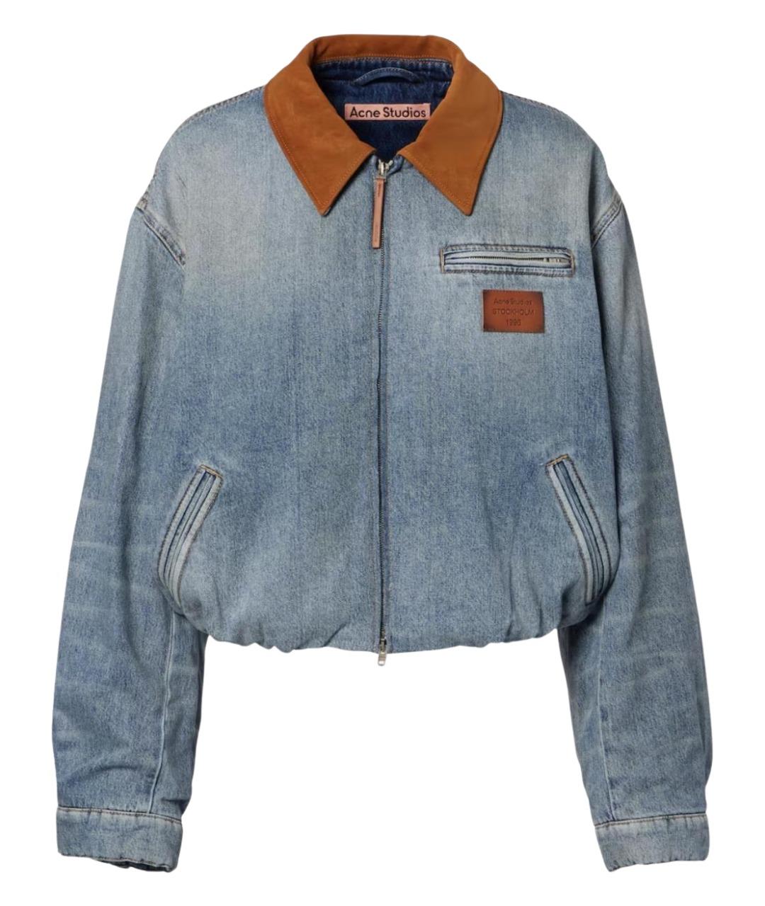 ACNE STUDIOS Голубая хлопковая куртка, фото 1