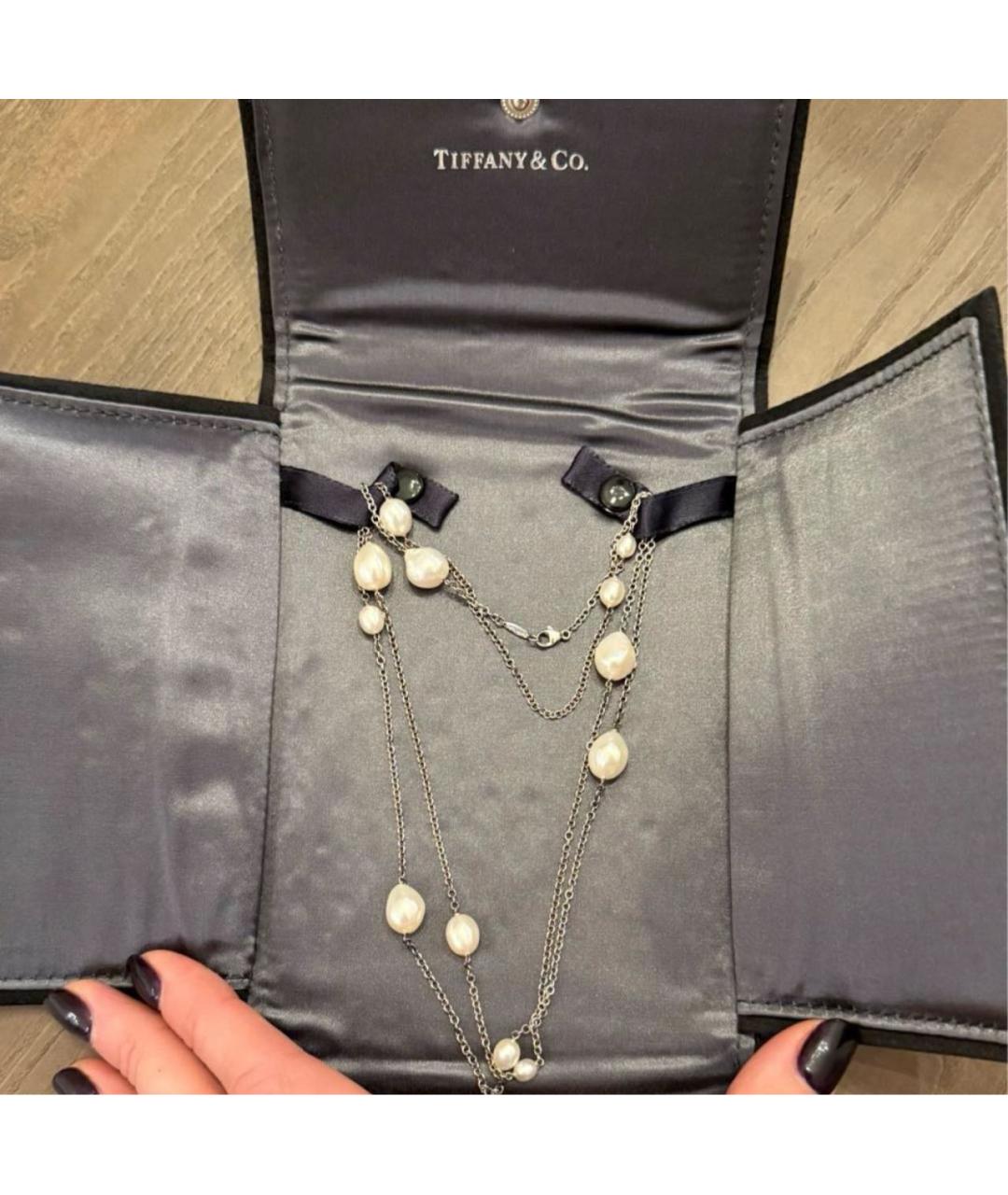 TIFFANY&CO Белое серебряное колье, фото 3