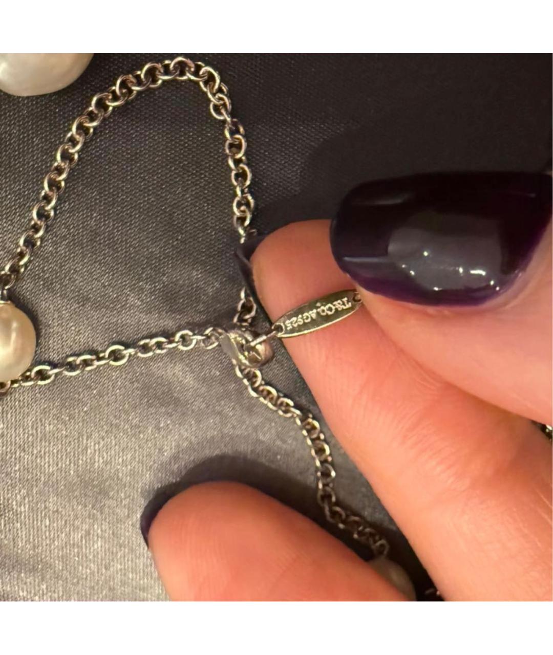 TIFFANY&CO Белое серебряное колье, фото 4