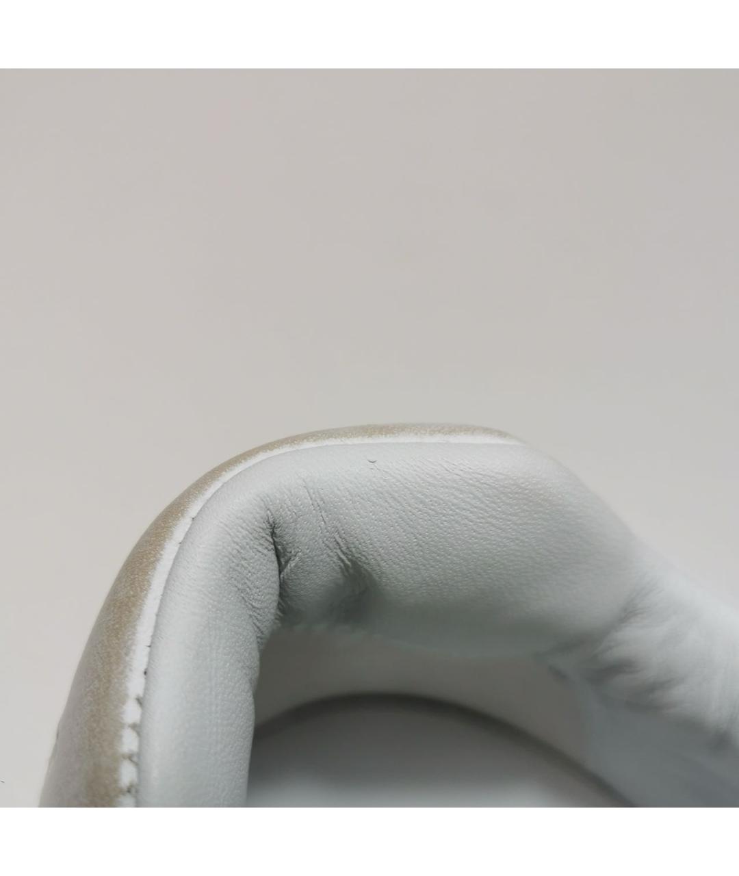 MIU MIU Белые кожаные кроссовки, фото 6