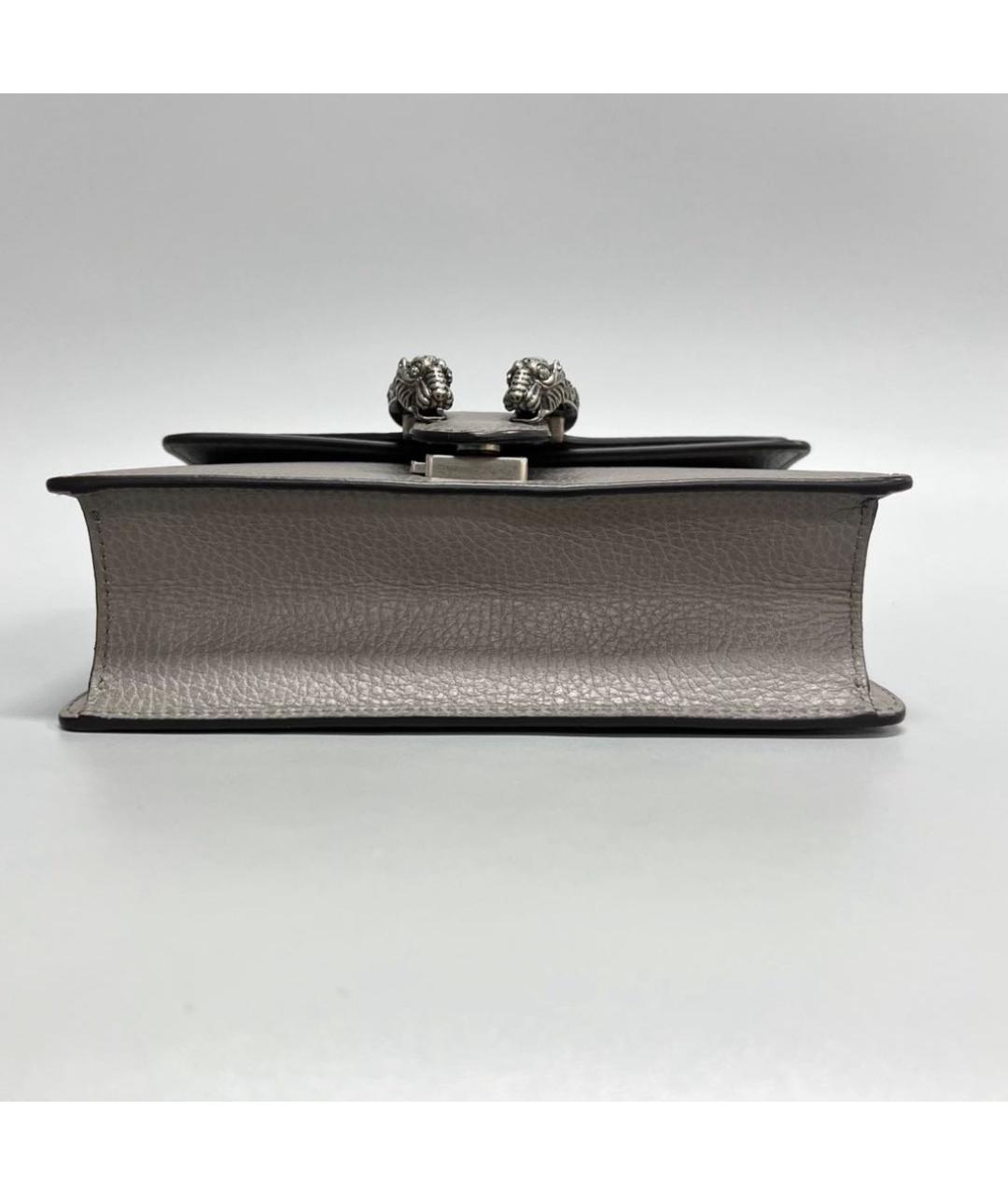 GUCCI Бежевая кожаная сумка через плечо, фото 3