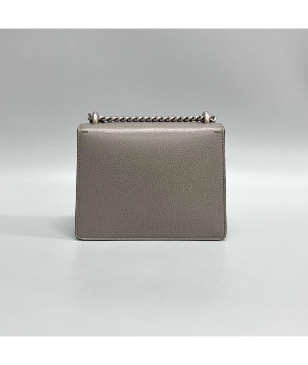 GUCCI Бежевая кожаная сумка через плечо, фото 2