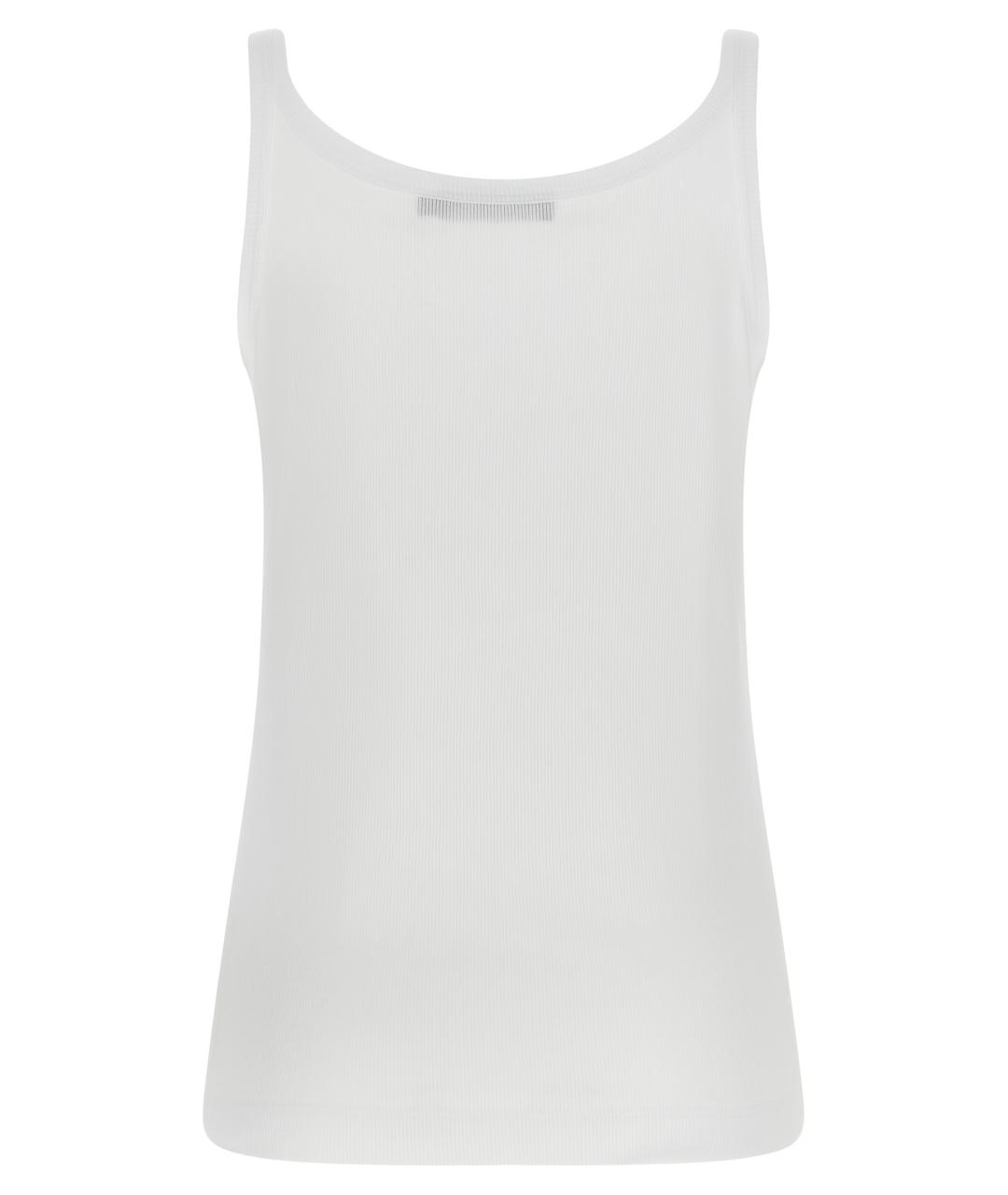 DOLCE&GABBANA Белая хлопковая майка, фото 2