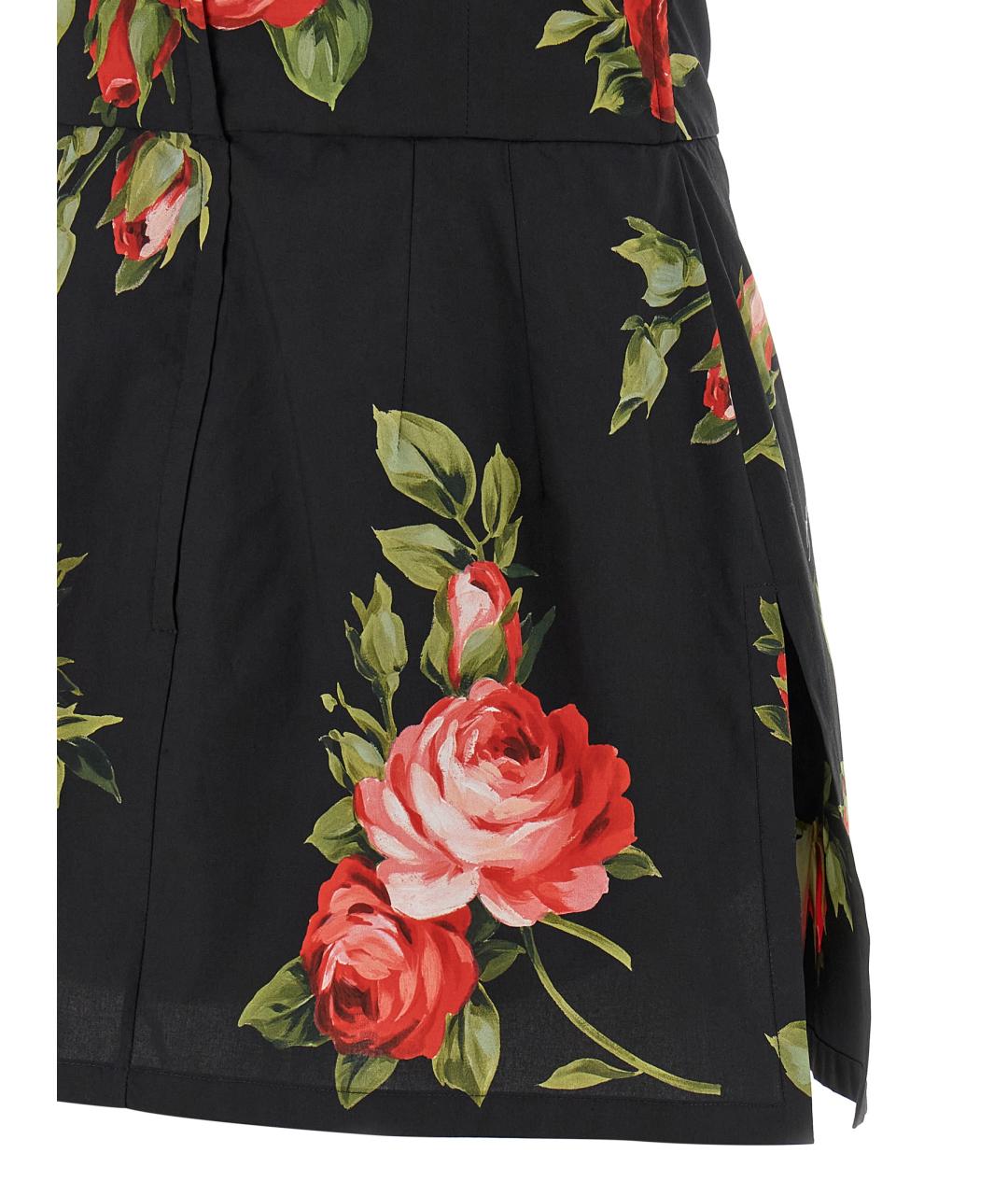 DOLCE&GABBANA Черная хлопковая майка, фото 4