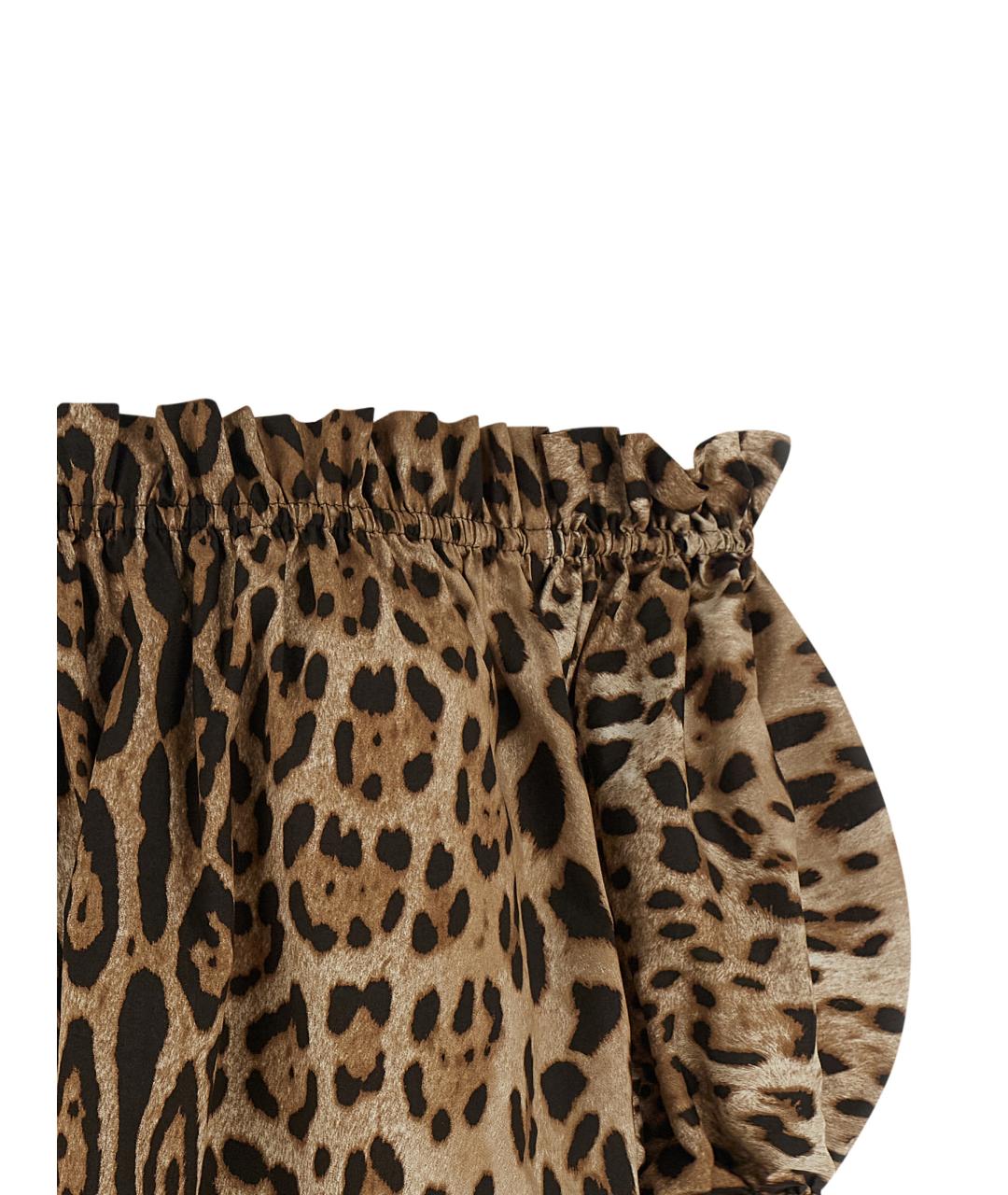 DOLCE&GABBANA Коричневая хлопковая блузы, фото 3