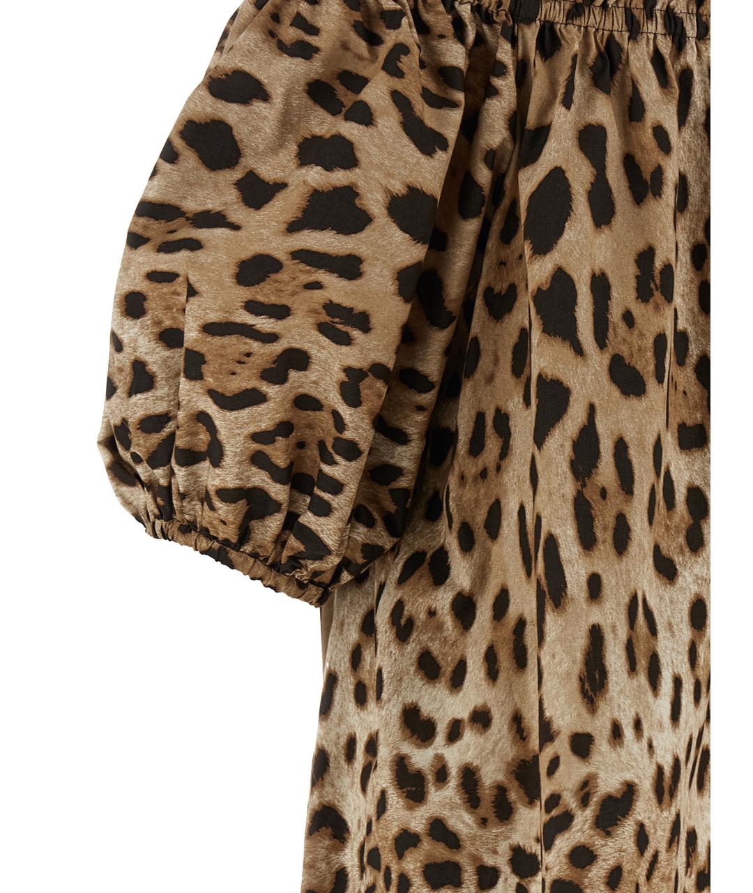 DOLCE&GABBANA Коричневая хлопковая блузы, фото 4