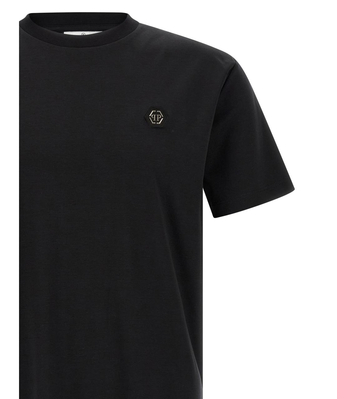 PHILIPP PLEIN Черная хлопковая футболка, фото 3