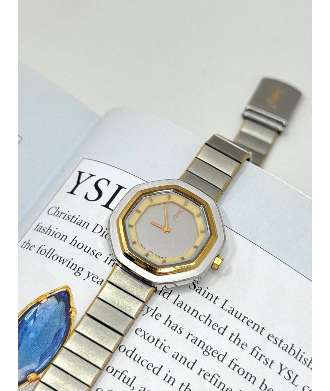 SAINT LAURENT Серебряные стальные часы, фото 3