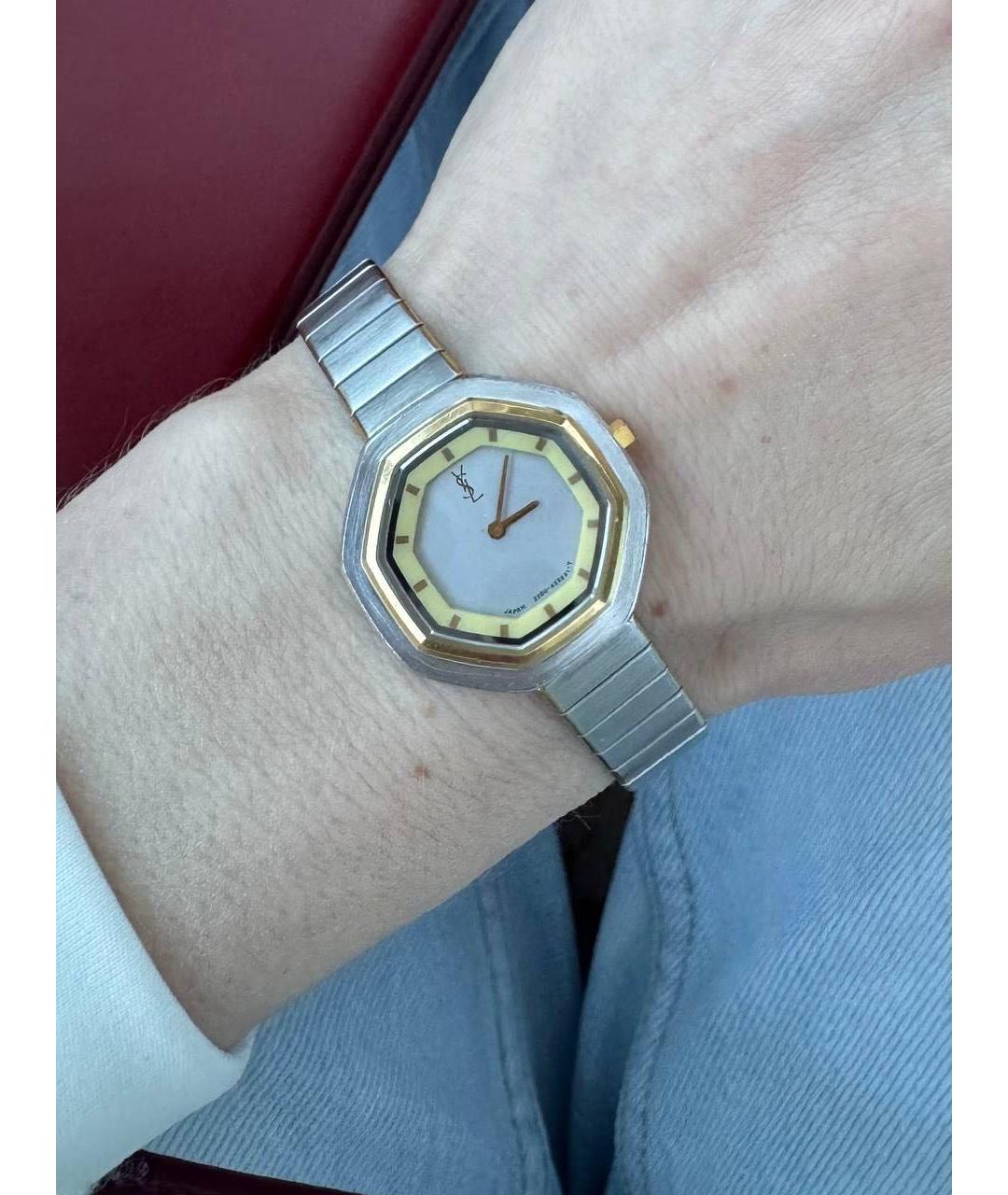 SAINT LAURENT Серебряные стальные часы, фото 8