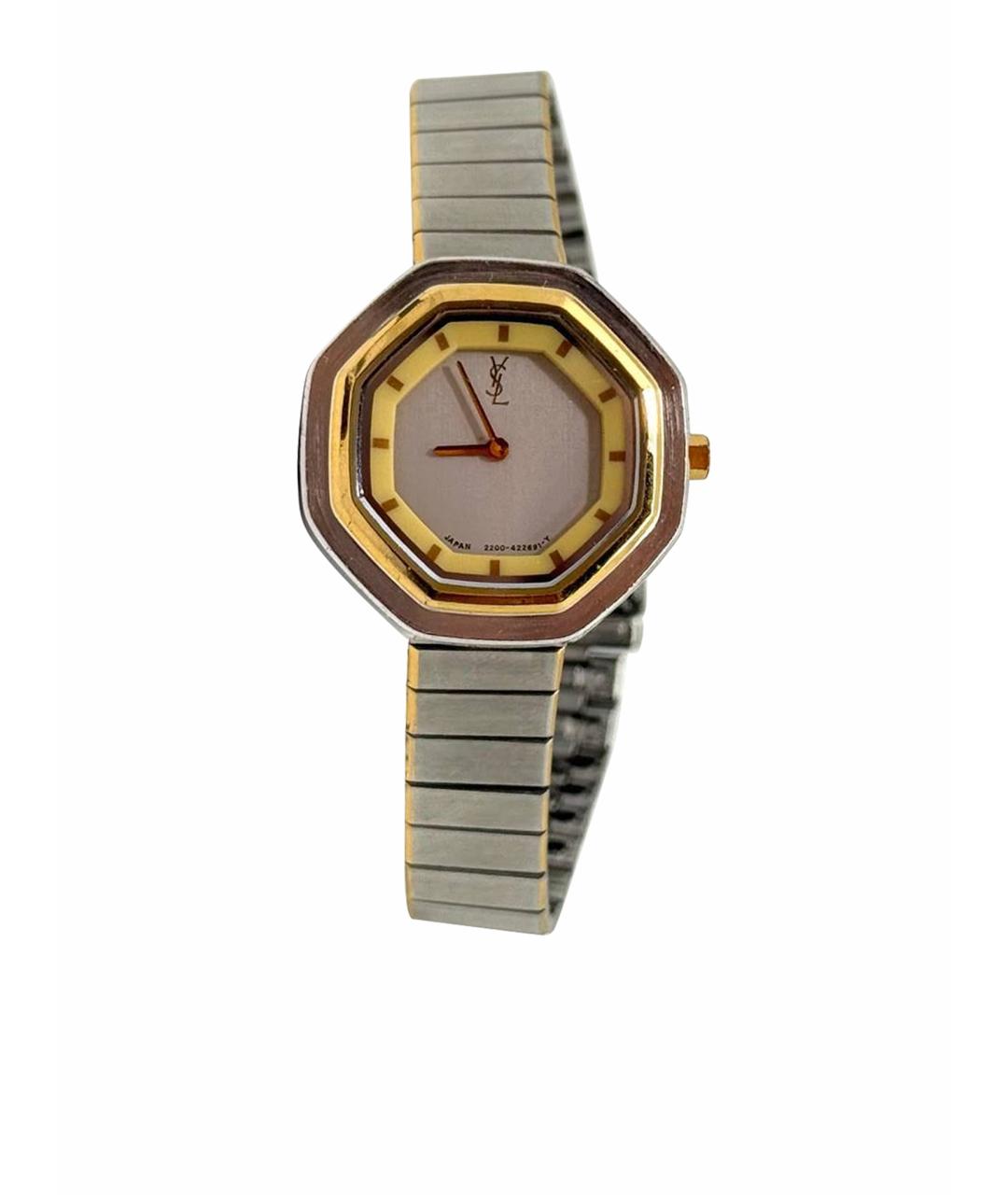 SAINT LAURENT Серебряные стальные часы, фото 10