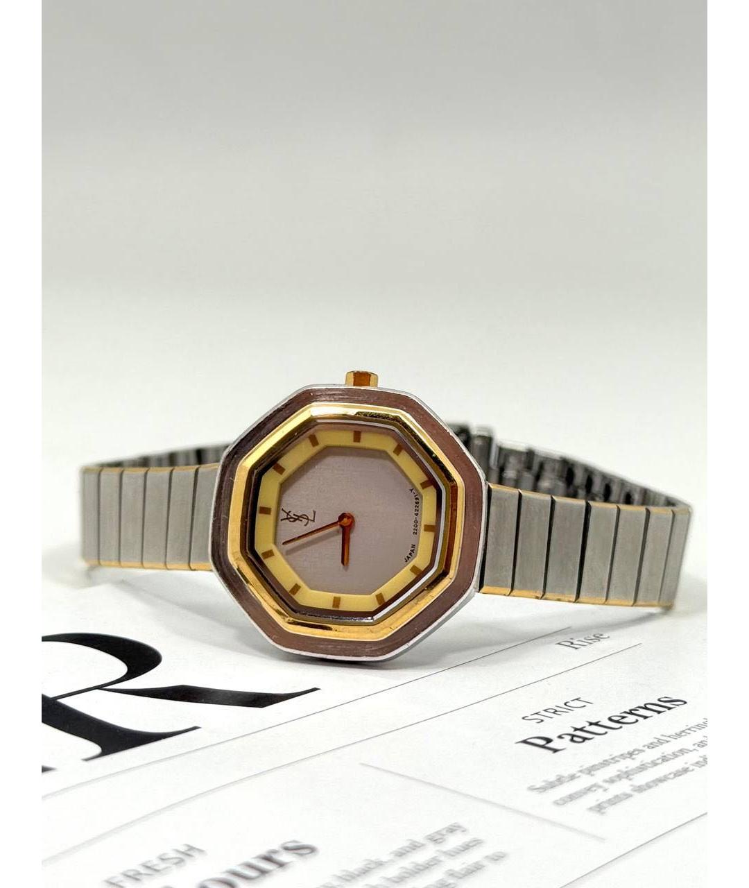 SAINT LAURENT Серебряные стальные часы, фото 9