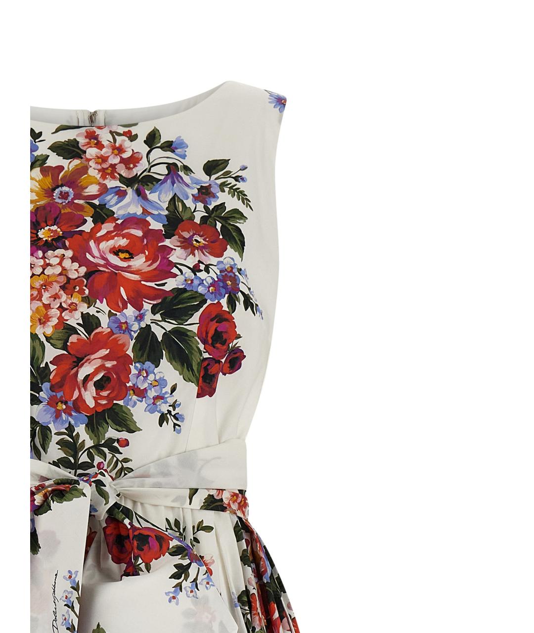 DOLCE&GABBANA Мульти хлопковое повседневное платье, фото 3