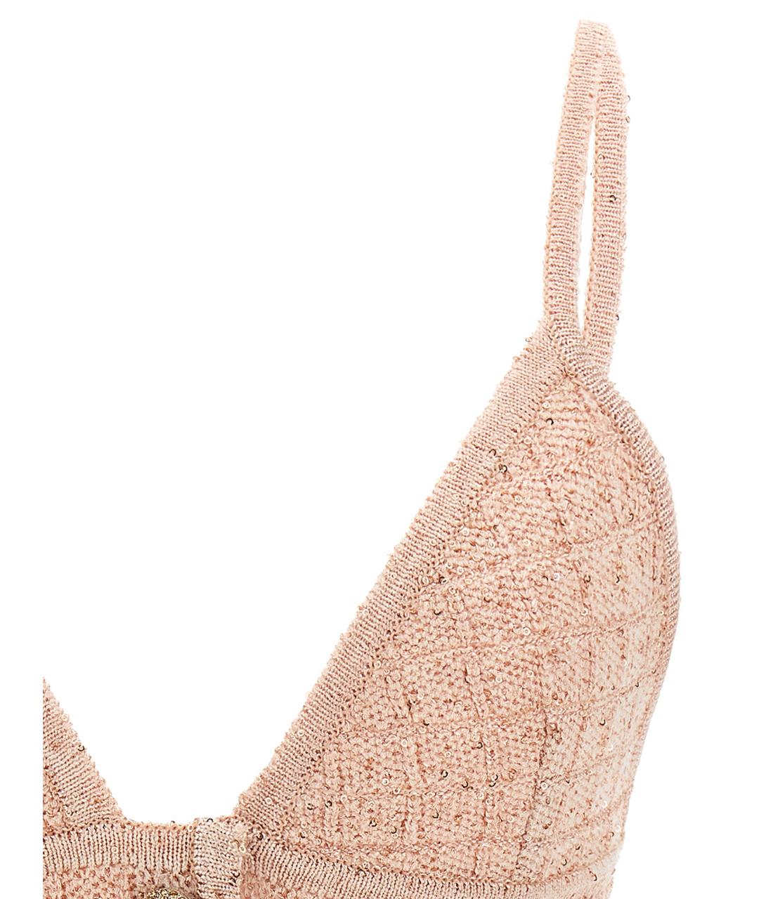 ALESSANDRA RICH Розовая полиэстеровая блузы, фото 3