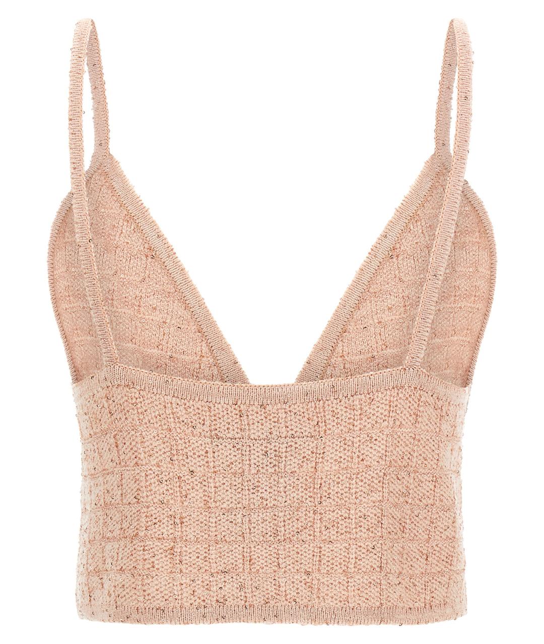 ALESSANDRA RICH Розовая полиэстеровая блузы, фото 2