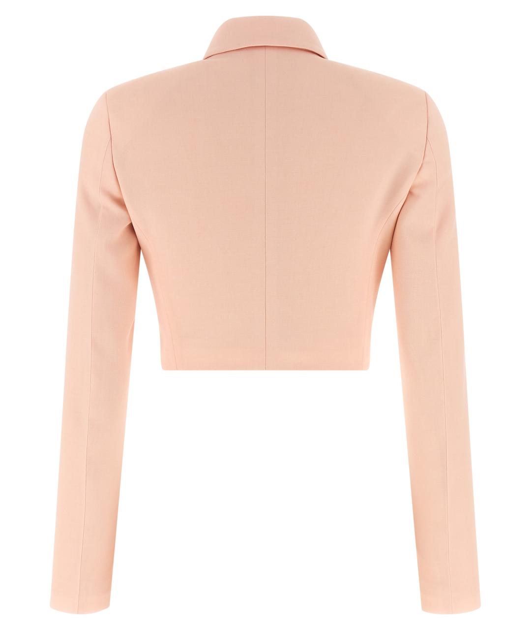 ALBERTA FERRETTI Розовый шерстяной жакет/пиджак, фото 2