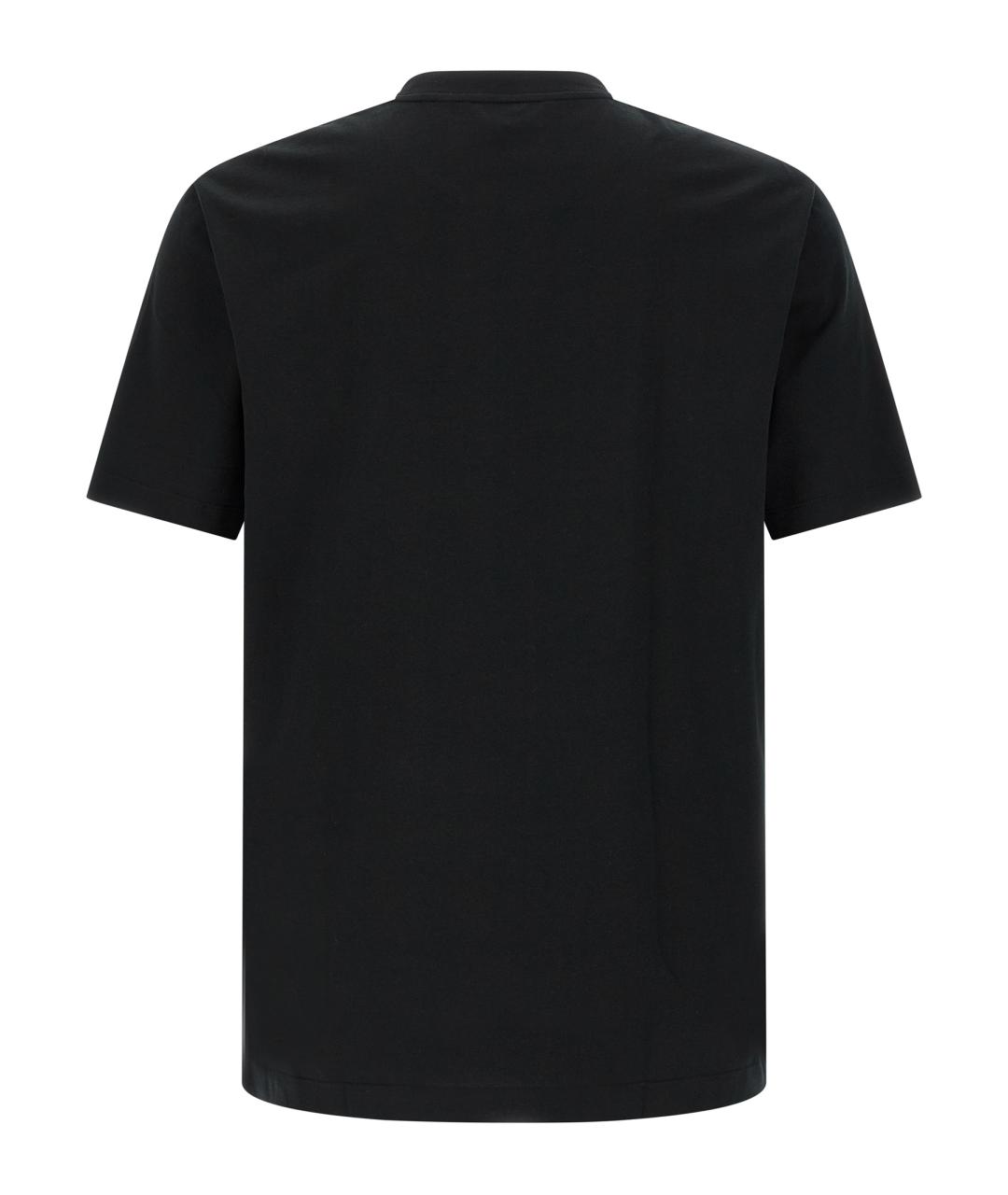 BRIONI Черная хлопковая футболка, фото 2