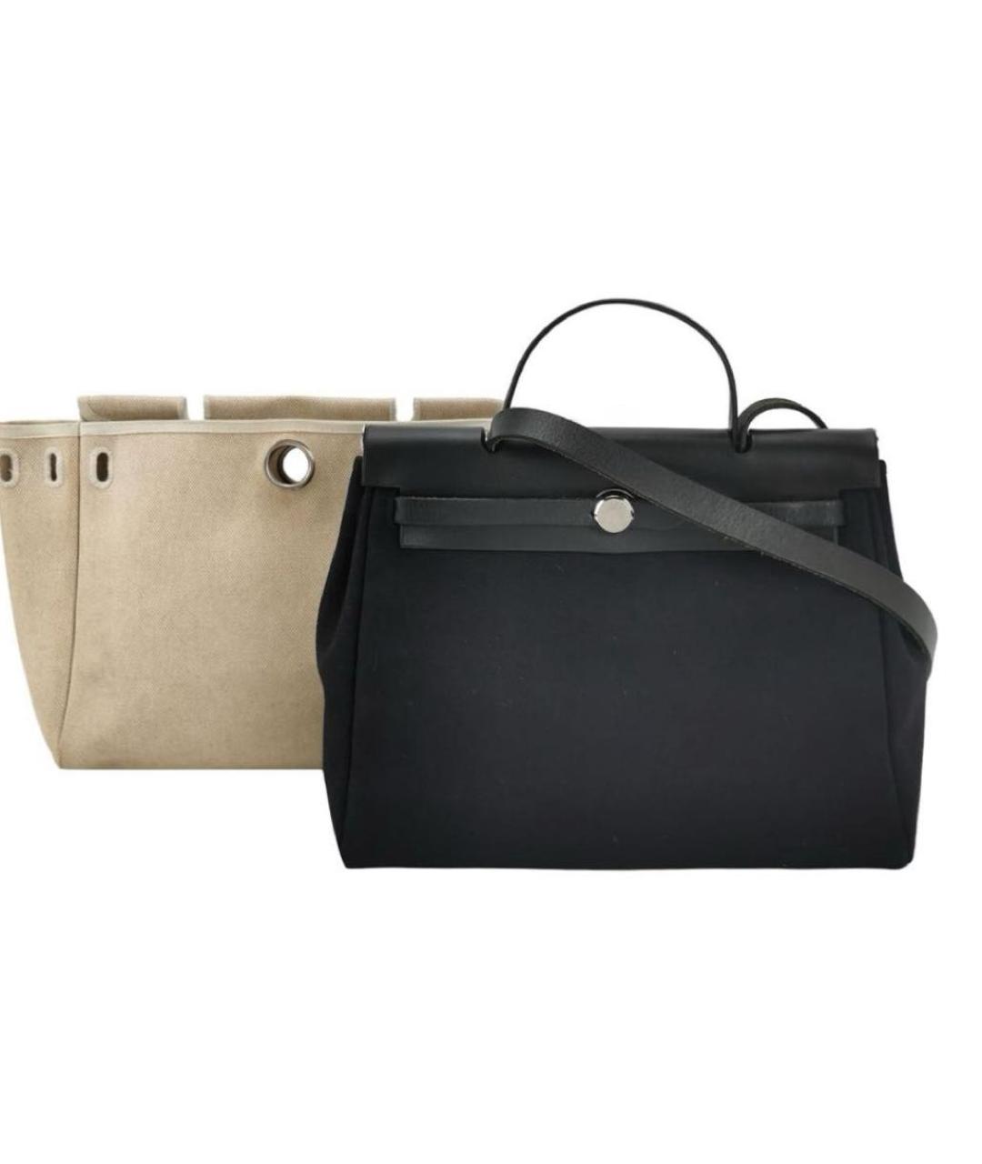 HERMES Черная тканевая сумка через плечо, фото 2