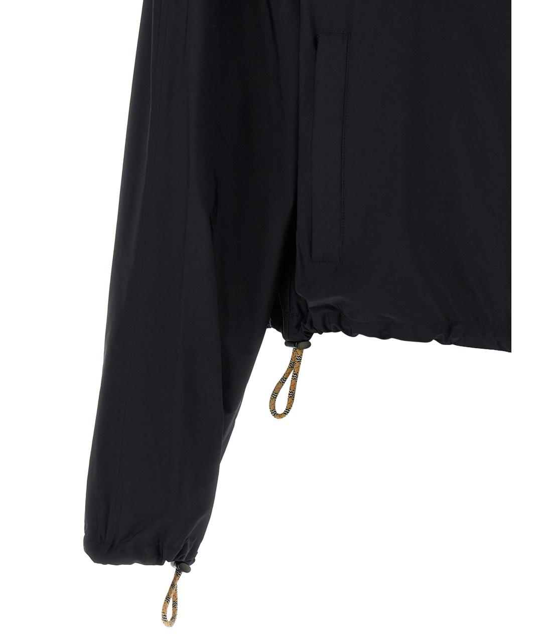 BURBERRY Черная полиамидовая куртка, фото 5