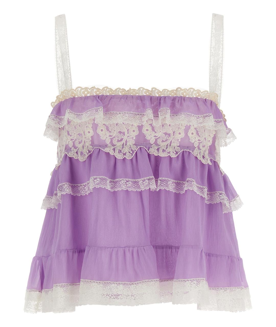 ALBERTA FERRETTI Фиолетовая майка, фото 1